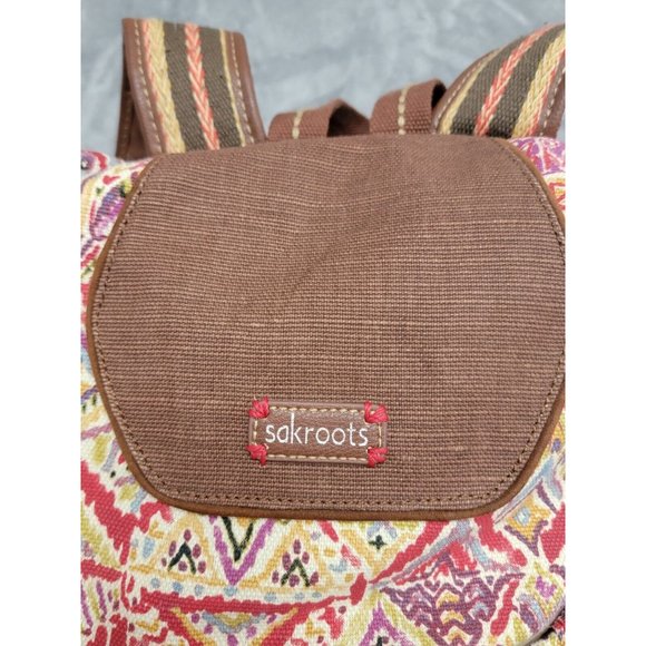 Sakroots Artist‎ Circle Flap Backpack Bag With Matching Pouch, Drawstring main image 4
